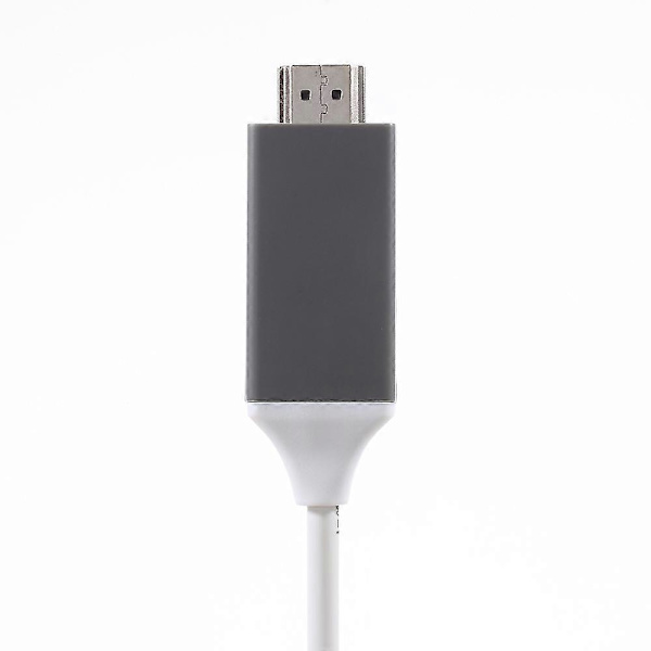 USB Type-C til HDMI 2M kabel til Samsung Galaxy S8 G950 - Hvid