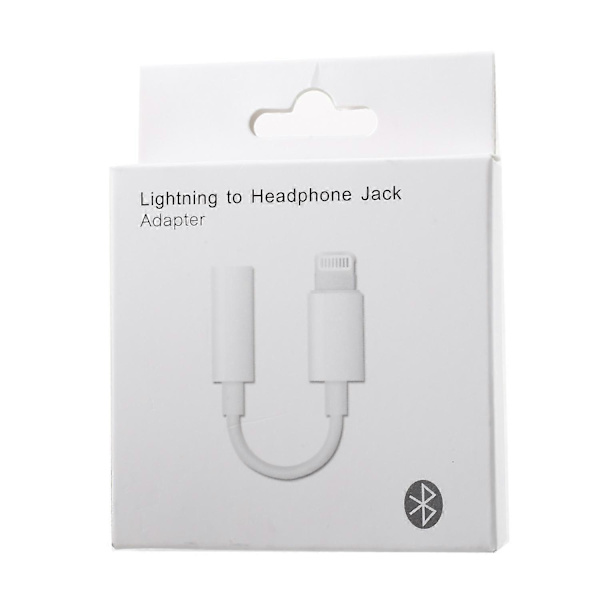 Bluetooth Lightning 8-pin til 3,5 mm øretelefonkontakt adapterkabel for iPhone