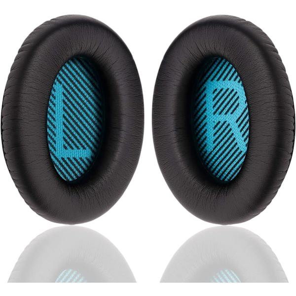 Ersättningsöronkuddar för Bose QC25/QC35 II/QC35/QC15/AE2 AE2i AE2w-hörlurar, svart