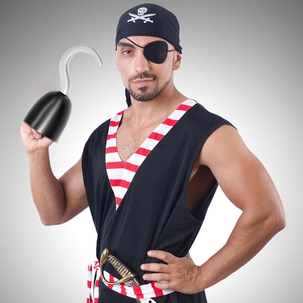 12 kpl Merirosvokoukut Kapteeni Koukku Muovinen Käsi Koukku Halloween-koristeluun Merirosvoteemajuhlat Tarvike Cosplay-juhlatarvikkeet