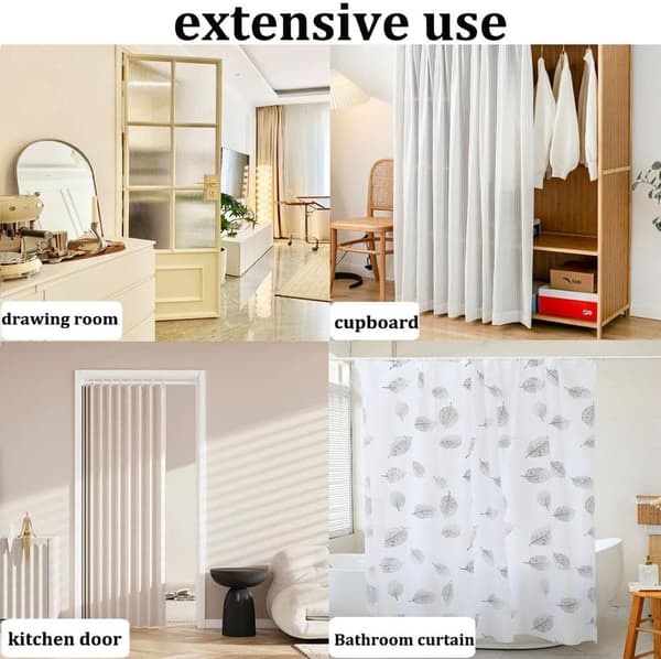 Duschdraperi för badrum, 100% PEVA Vattentätt Anti-mögelresistent | Snabbtorkande | Tvättbart badrumsdraperi | 180 x 200 cm