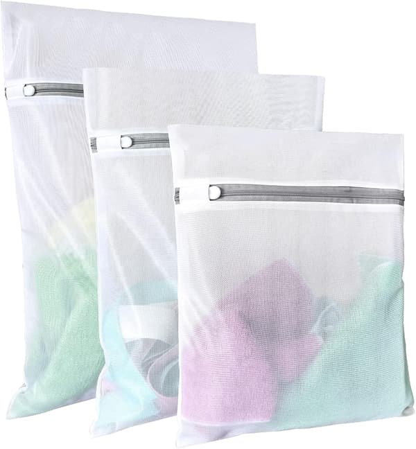 Vaskeposer for Undertøy, Små Fine Mesh Vaskeposer, 3 stk (1 Stor, 1 Medium, 1 Liten)