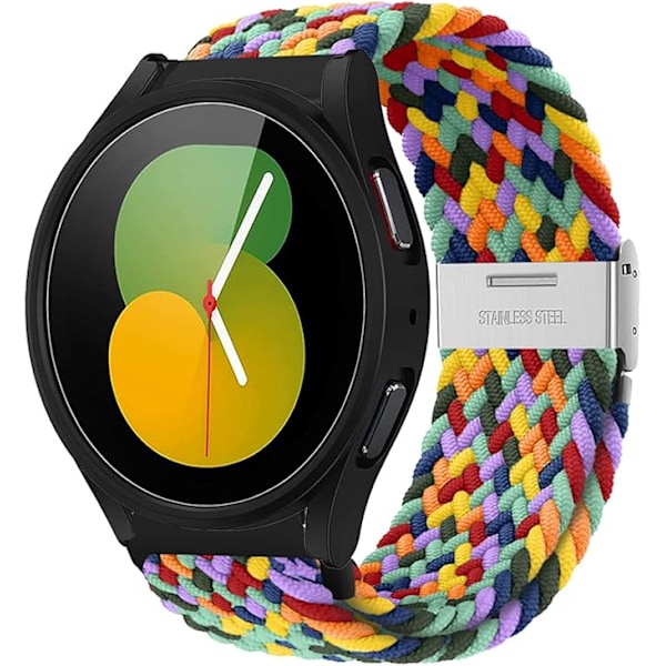 20mm Samsung Galaxy Watch 5/Watch 5 Pro /Watch 4/4 Classic/Watch 3 /Gear Sport/Gear S2 Classic, Kudottu ranneke Galaxy Watch Active 2:lle