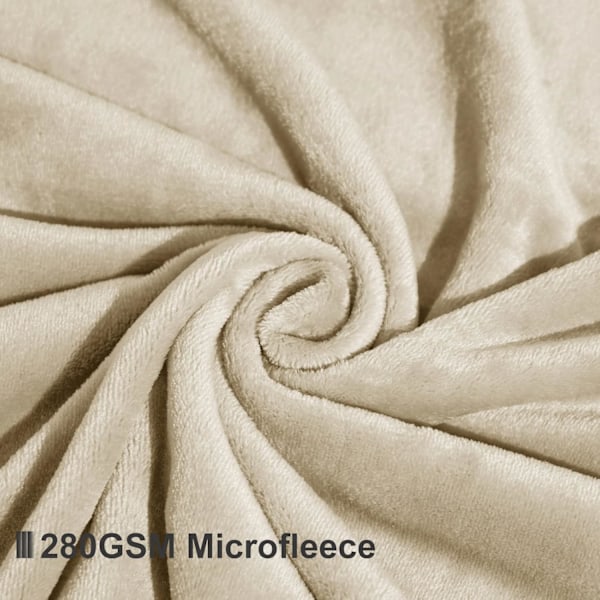 Ultra Blødt Fleece Tæppe Dobbelt Størrelse 150x200cm, Fælder Ikke, Fnuldrer Ikke, Luksuriøst Plys Hyggeligt Flanel 280GSM Letvægts Kastetæppe 150cmX200cm