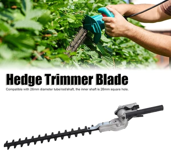 26 mm sladdlös häcktrimmerfäste, bladtillbehör, reservdelar för röjsågar (9 tänder)