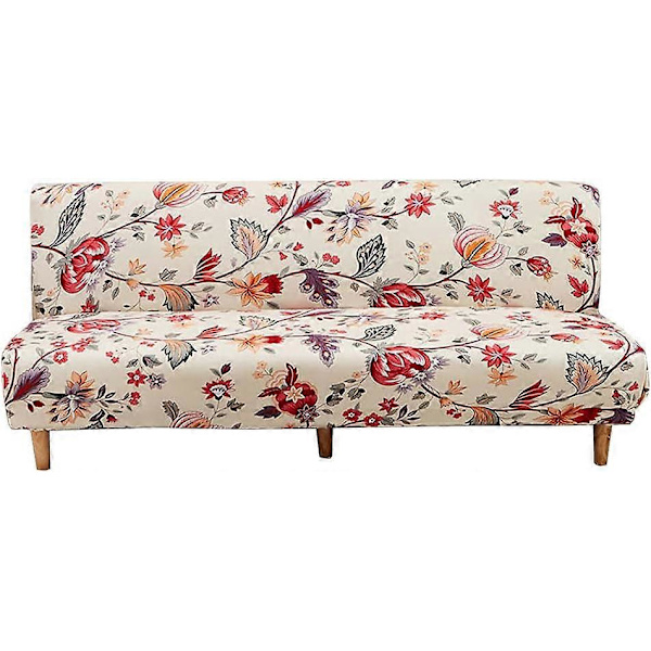 3-seters sofatrekk, elastisk armløst sofatrekk, elastisk sammenleggbar sovesofa, 190*210 cm