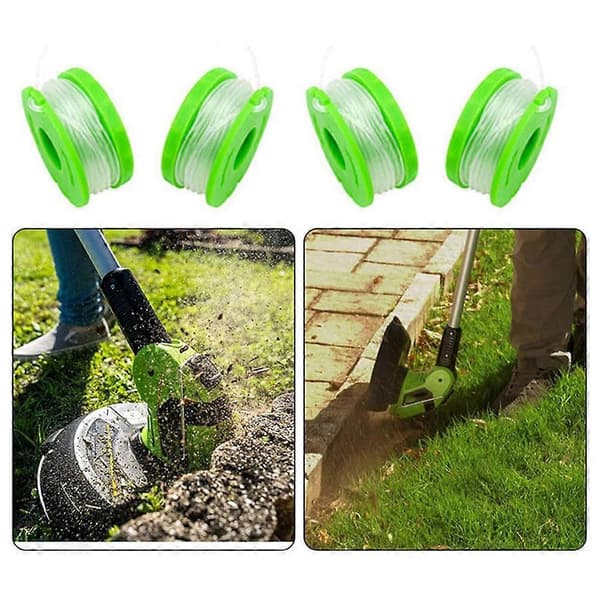 4 STK. RS90121 Nylonsnøre-spoler til Earthwise CST00012 / LST10012 / CST12010 Græstrimmer Trådspoler