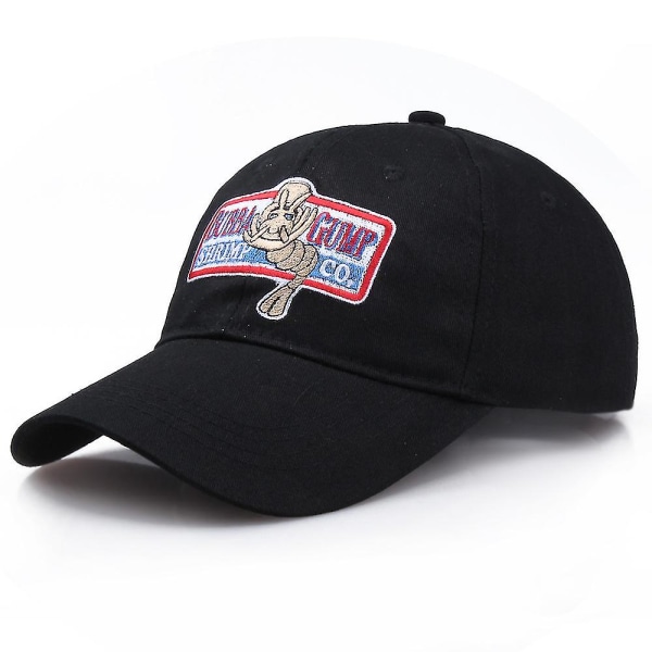 Kvinnor Män Justerbar Baseball Cap för Forrest Gump Unisex Sommar Outdoor Casual Trucker Hat Black