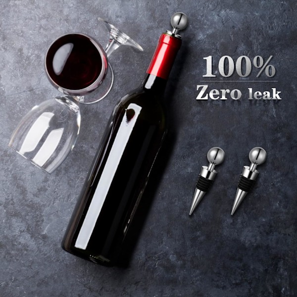 Vinflaskepropper, 3 stk. Gjenbrukbare flaskeforseglere Vinkorker for vin Champagne Øl Sprit Samling