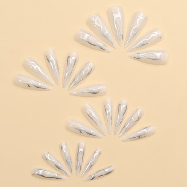 Kynsilakkalevyt Nude Wearable Nails, Jelly-liima