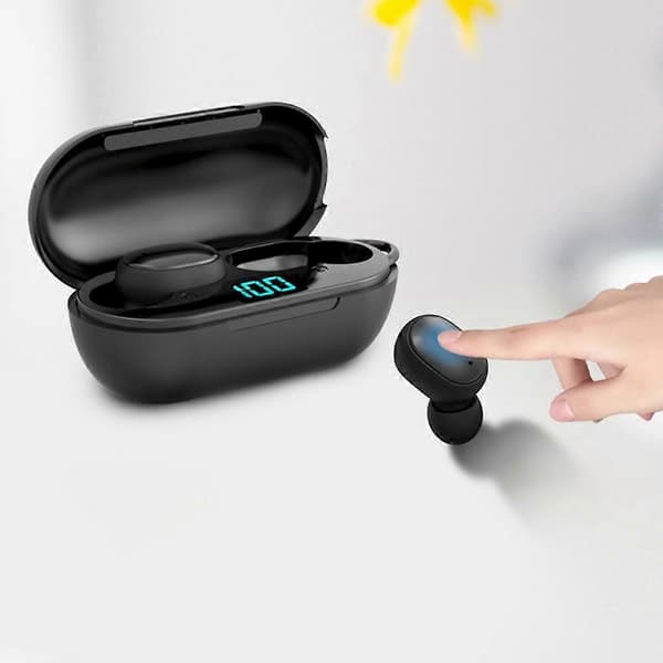 Typ A H6 TWS True Wireless Bluetooth Hörlurar Brusreducerande Hörsnäckor med LED Digital Display