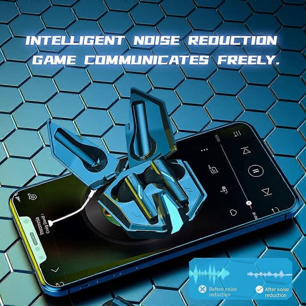 Typ A YW14 Bluetooth-headset för gaming med låg latens, brusreducering, musikheadset