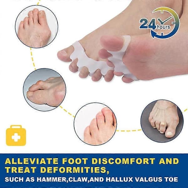 Tåseparatore for kvinner og menn, Hallux valgus korrigerer