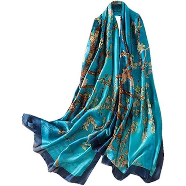 Vårkollektion | Designersidenscarf för kvinnor | Lätta halsscarfar | Sjalar | Storlek - 180cm*90cm