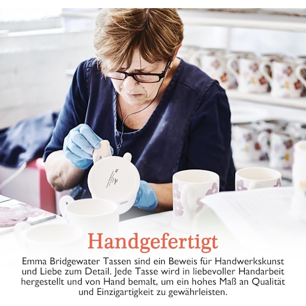 Stor Krus, Keramisk Kaffekrus Stor - Stentøjs Krus, Latte, Kaffe - Smukke Krus, Fødselsdagsgave - Kaffekrus Polkaprikker
