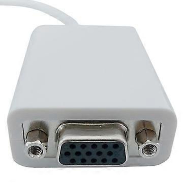 Premium Hvid Thunderbolt Port til VGA Hun Kabel Adapter til Apple Macbook, Macbook