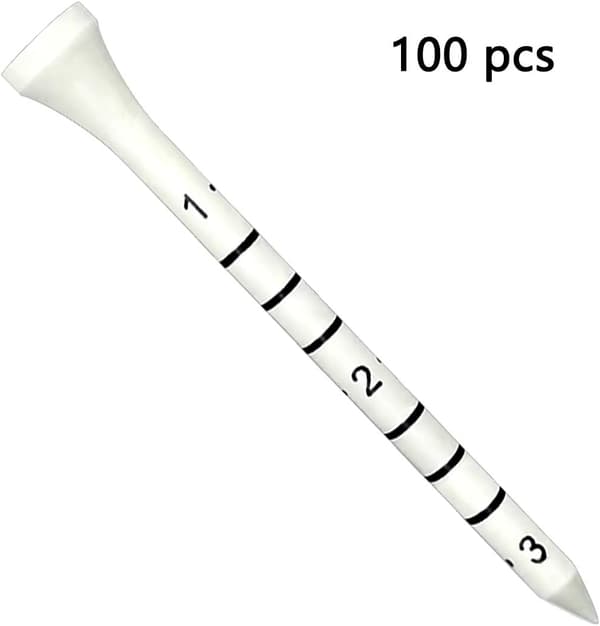 Trägolftee 3 1/4 tum 100 räknade måtttee, 3,25\" höga golfträtee (83 mm)