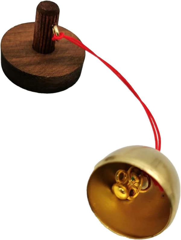 Dörrpåminnelse Klocka, Vindspel Hängande, Ingångsklocka, Sugkopp Dörr Vindspel Modell Ren Koppar 3.4cm