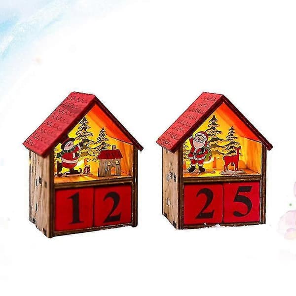 2 stk. Lysende kalender