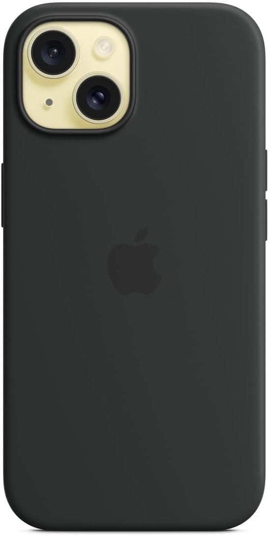 Apple iPhone 15 silikonecover med MagSafe - sort