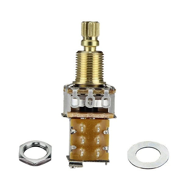 1st Guitar Push/Push Potentiometer Kort Axel Push Push Potentiometer Elektrisk Gitarr Pot A500k F
