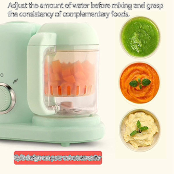 Babymatmaker, Pureématmaskin, Dampkoking og Mikser, Oppvarmer, Alt-i-ett Automatisk Matlaging, Automatisk