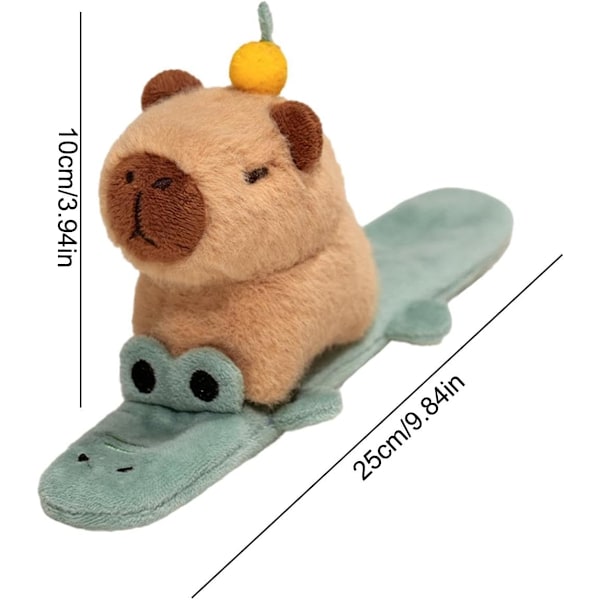 Plush Armband Leksak, Söta Krokodil Delfin Slap Armband, Plysch Modellering Klapp Armband för Barn