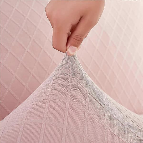 Sofatrekk uten armlener Stretch sofatrekk rosa