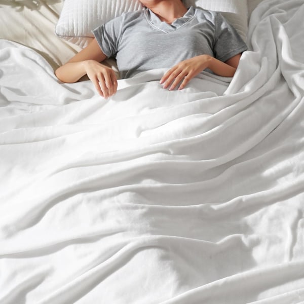 Ultrasoft Fleecefilt Dubbel Storlek 220x230cm, Noppfri Lyxig Plysch Mysig Flanell 280GSM Lätt Vikt Pläd 200cmX230cm
