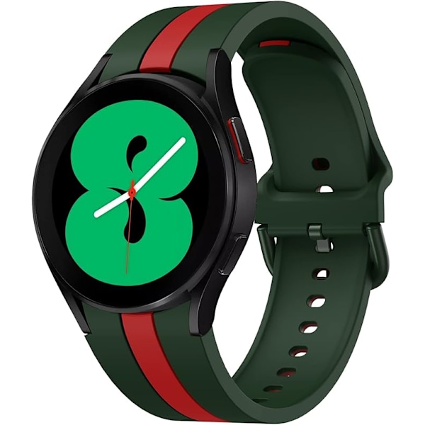 Kompatibel med Samsung Galaxy Watch 4 Band 40mm/44mm, Galaxy Watch 4 Classic Band 42mm/46mm, Galaxy Watch 5, Armband, Silikon, Mode, Design