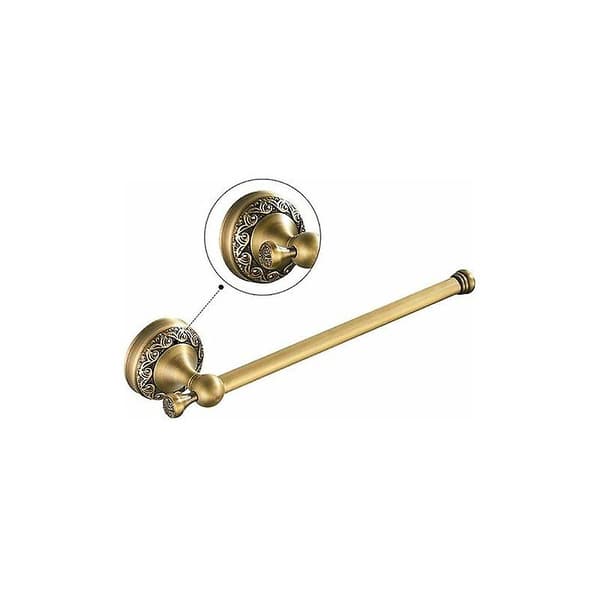 Antikk håndklestativ, retro messing håndklestang, veggmontert vintage badehåndklestativ