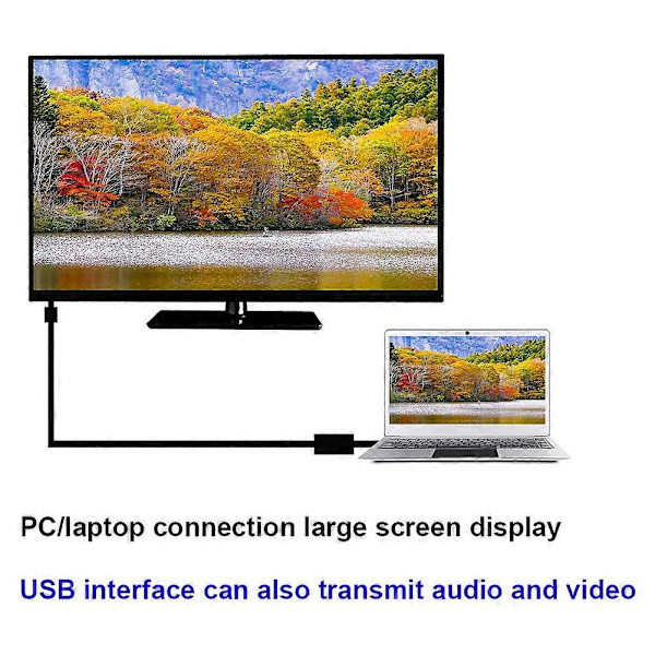 XCU01 1,5 m USB 3.0 til HDMI 1080P Adapter Kabel Konverter Ledning til Mac OS/Android/Windows