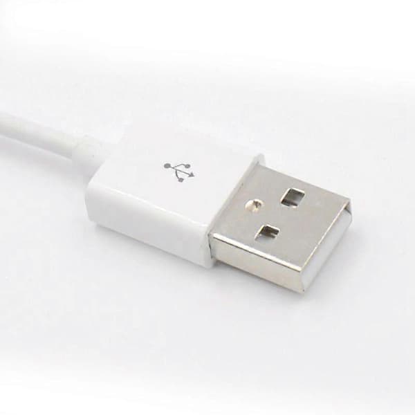 0,15 m Anti-interferens 3,5 mm hann AUX lydkontakt til USB 2.0 hannadapterkabel