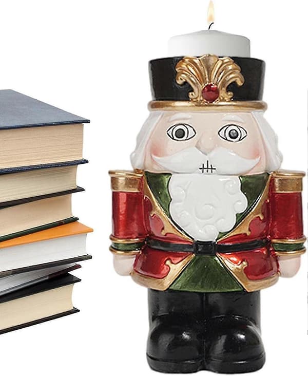 Nøtteknekkerfigur, Kongesoldat Nøtteknekker Ornament Søyle Lysestakeholder -