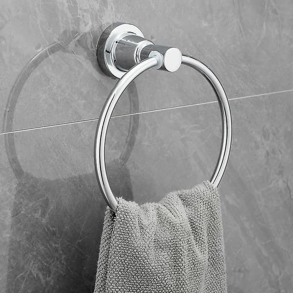 Sugpropp Ring Handdukshängare i Rostfritt Stål för Kök och Badrum Rund Väggmonterad