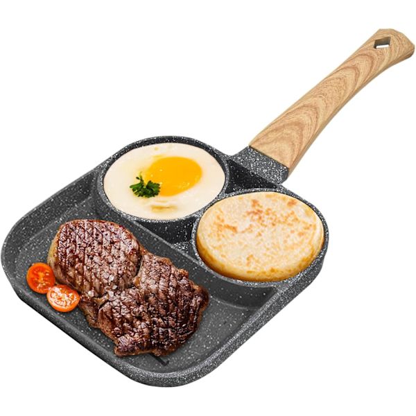 Æggepande, Non-Stick Pandekagepande Æggepande Aluminium Morgenmad Bøf Stegt Æg Burgerpande