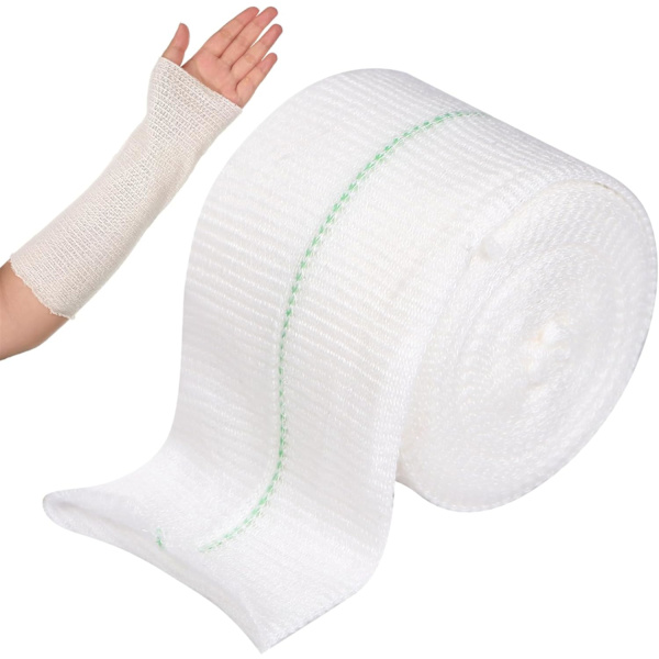 Elastisk kompressionsbinda lämplig för små lemmar, handleder och armbågar; dubbelsidig elastisk binda; 5 cm x 5 m.