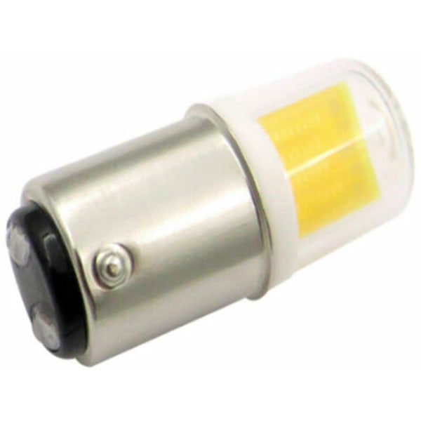 2 stk. LED pærer AC220V 5W erstatning for halogenlampe til lysekrone, varm hvid + kold hvid
