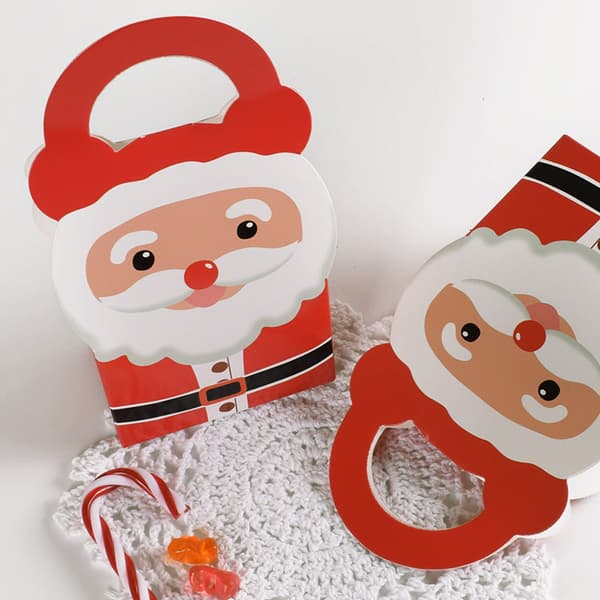 Julgodispåsar, 20 stycken julklappsaskar julaskar julgodisaskar för julmuffinsgodis barnkalaspåse