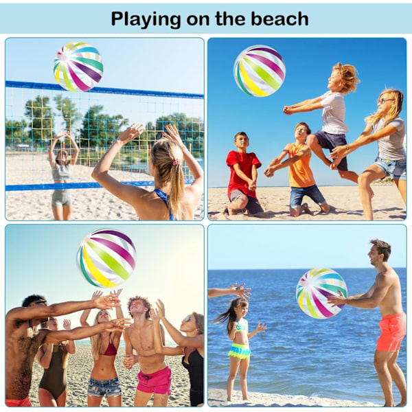 Vattenboll, prickig strandboll, stor strandboll, Diameter 107cm före uppblåsning, 68cm efter uppblåsning