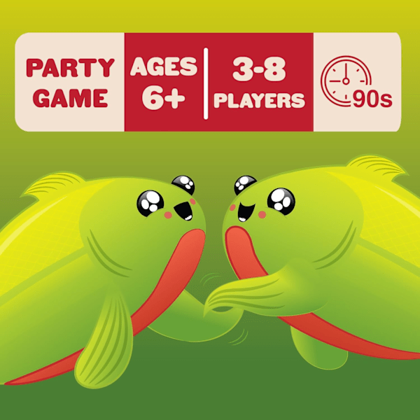 Kortspel för Vuxna, Tonåringar och Barn, Roliga Familjespel - 3-8 Spelare - Snabbt Partyspel med 90-Sekunders Ronder, Lätt att Lära sig Matchande Kortspel