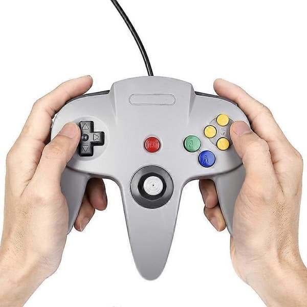 Retro N64 Trådbunden Speljoystick Ersättningskontroller 2st