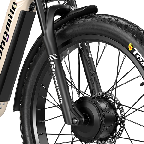 Sähköpyörä Shengmilo S700 2000W moottori 48V 17.5AH akku 48KM/H sähköpyörä 90KM kestävyys Shimano 7-vaihteinen sähköinen maastopyörä brown