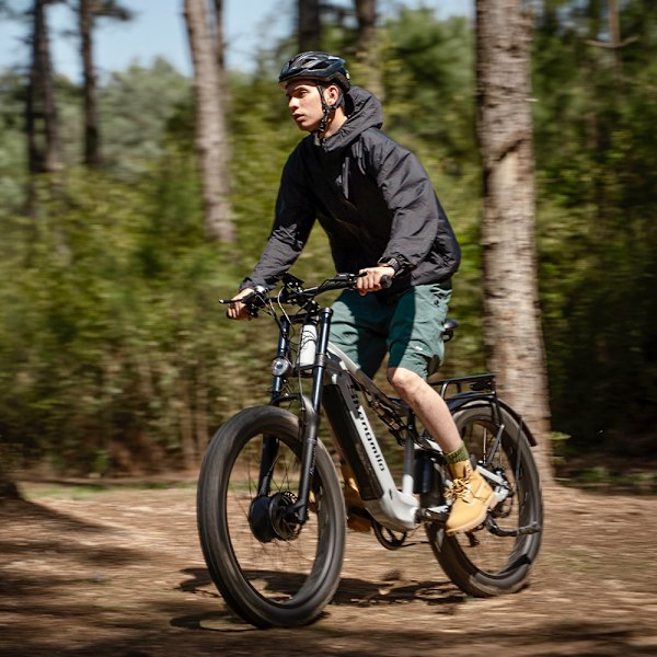 Elcykel Shengmilo S600 dubbelmotor 2000W 26-tums elcykel 17,5AH batterifettdäck 45KM/H 90KM uthållighet Shimano 7-växlad elektrisk mountainbike grey