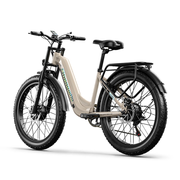 Shengmilo S700 Dual Motor E-BIKE 2000W Motor 48V 17.5AH Samsung Batteri Elcykel 48KM/t - 90KM Kilometerstand - Shimano 7 Speed ​​​​- Brun brown