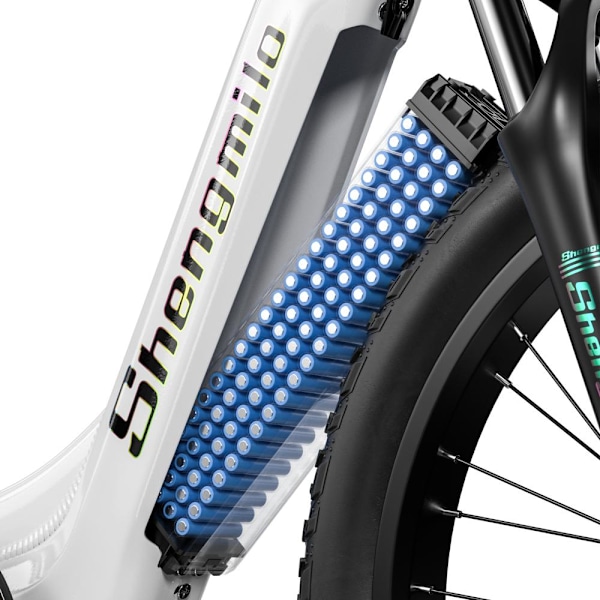 Elcykler MX06 1000W motor 48V 17.5AH batteri 26-tommer elcykel 42KM/T SHIMANO 7-speed city elcykel 90KM udholdenhed Vit