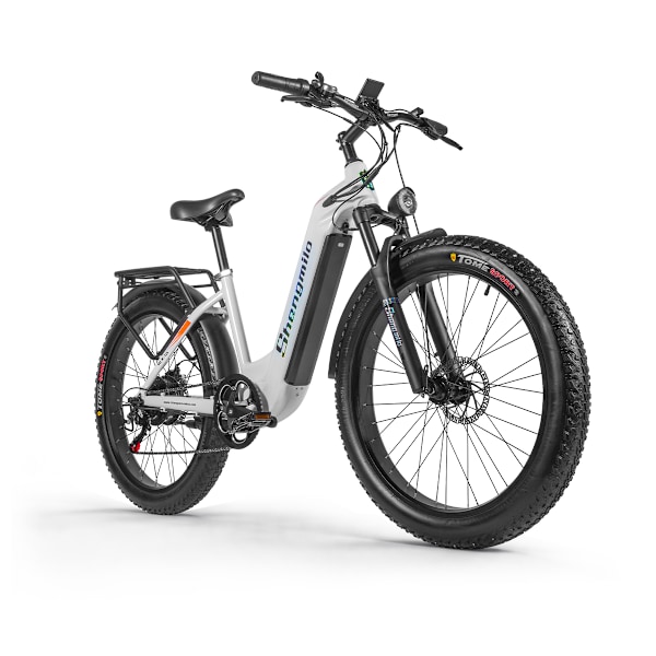 Shengmilo-Electric Bike-MX06-Kvinnors 26-tums elektriska cykel-Brushless Motor 500W × 2-Samsung avtagbart batteri 48V 17.5AH-Vit white