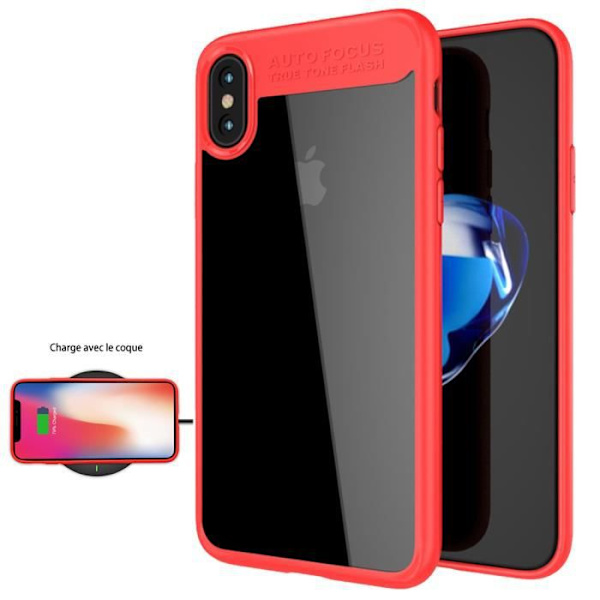 iPhone X-fodral - Lyx - Röd - TPU - Mjuk - Stötsäker skydd Röd