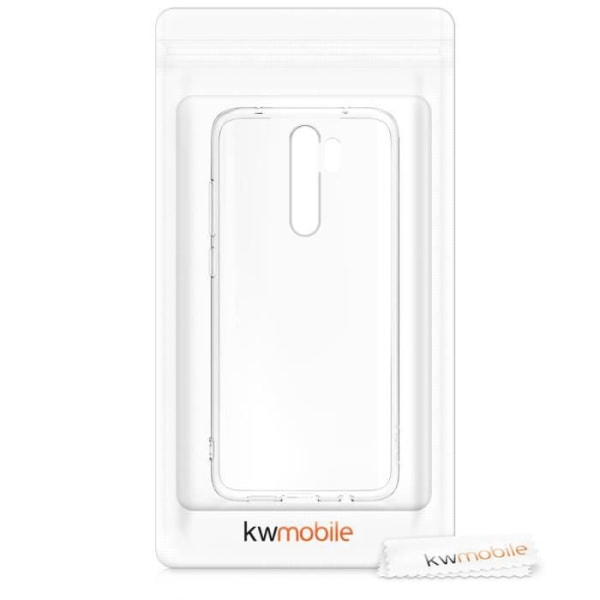 kwmobile Xiaomi Redmi Note 8 Pro Etui - Etui til Xiaomi Redmi Note 8 Pro - Gennemsigtigt Silikone etui 50241.03 Transparent