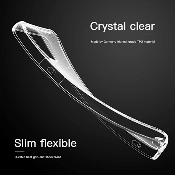 Cover til iPhone 12 Pro Max, blød TPU gennemsigtig beskyttelse